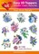 Hearty Crafts Easy 3D Toppers - Purple and Blue Flowers
